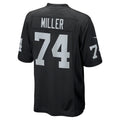 Yuxns LV.Raiders #74 Kolton Miller Black Game Stitched Jerseys