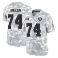 Yuxns LV.Raiders #74 Kolton Miller Player Arctic Camo Salute To Service Limited Game Stitched Jerseys