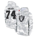 Yuxns LV.Raiders #74 Kolton Miller Player Arctic Camo Salute to Service Hoodies Limited Game Stitched Jerseys