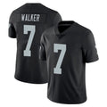 Yuxns LV.Raiders #7 Quay Walker Player Black Limited Vapor Untouchable Home Game Stitched Jerseys