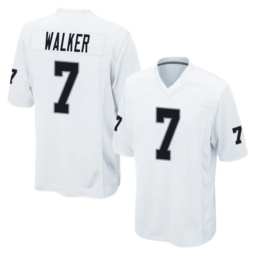 Yuxns LV.Raiders #7 Quay Walker Player White Home Game Stitched Jerseys
