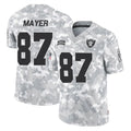 Yuxns LV.Raiders #87 Michael Mayer Player Arctic Camo Salute To Service Limited Game Stitched Jerseys