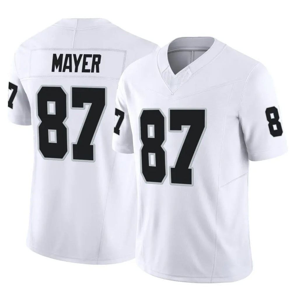 Yuxns LV.Raiders #87 Michael Mayer Player White Limited Vapor F.U.S.E. Home Game Stitched Jerseys