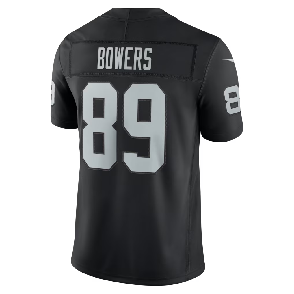 Yuxns LV.Raiders #89 Brock Bowers Black Team Vapor F.U.S.E. Limited Stitched Jerseys
