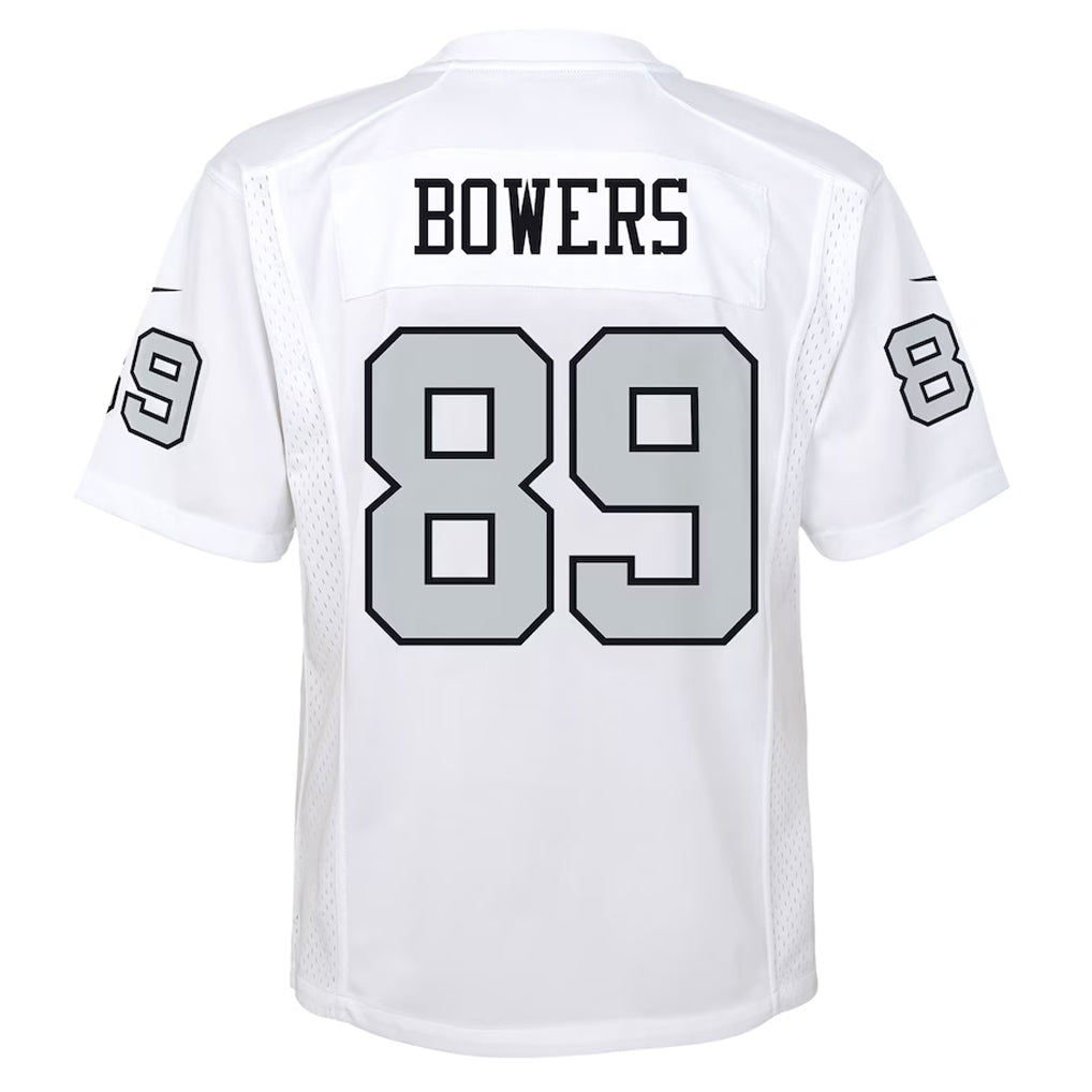 Yuxns LV.Raiders #89 Brock Bowers Player White Alternate Game Stitched Jerseys