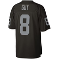 Yuxns  LV.Raiders #8 Ray Guy Mitchell & Ness Black Legacy Replica Stitched Jerseys