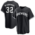 Yuxns M.Brewers #32 Jacob Misiorowski Player Black Game Home Stitched Jerseys