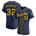 Yuxns M.Brewers #32 Jacob Misiorowski Player Navy Home Limited Elite Stitched Jerseys
