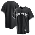 Yuxns M.Brewers ## Brewers Blank Player Black Game Home Stitched Jerseys