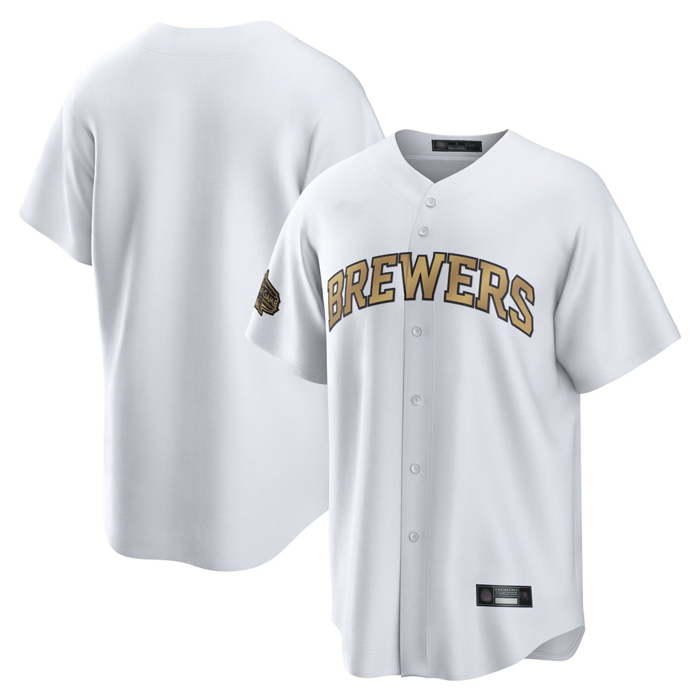 Yuxns M.Brewers ## Brewers Blank Player Gold Home Game Stitched Jerseys