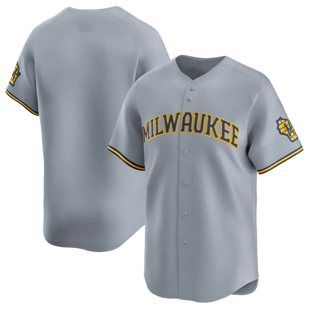 Yuxns M.Brewers ## Brewers Blank Player Gray Home Limited Stitched Jerseys