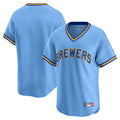 Yuxns M.Brewers ## Brewers Blank Player Light Blue Cooperstown Collection T-shirt Stitched Jerseys