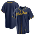 Yuxns M.Brewers ## Brewers Blank Player Navy Home Game Stitched Jerseys