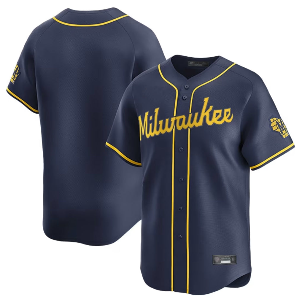 Yuxns M.Brewers ## Brewers Blank Player Navy Home Limited Stitched Jerseys