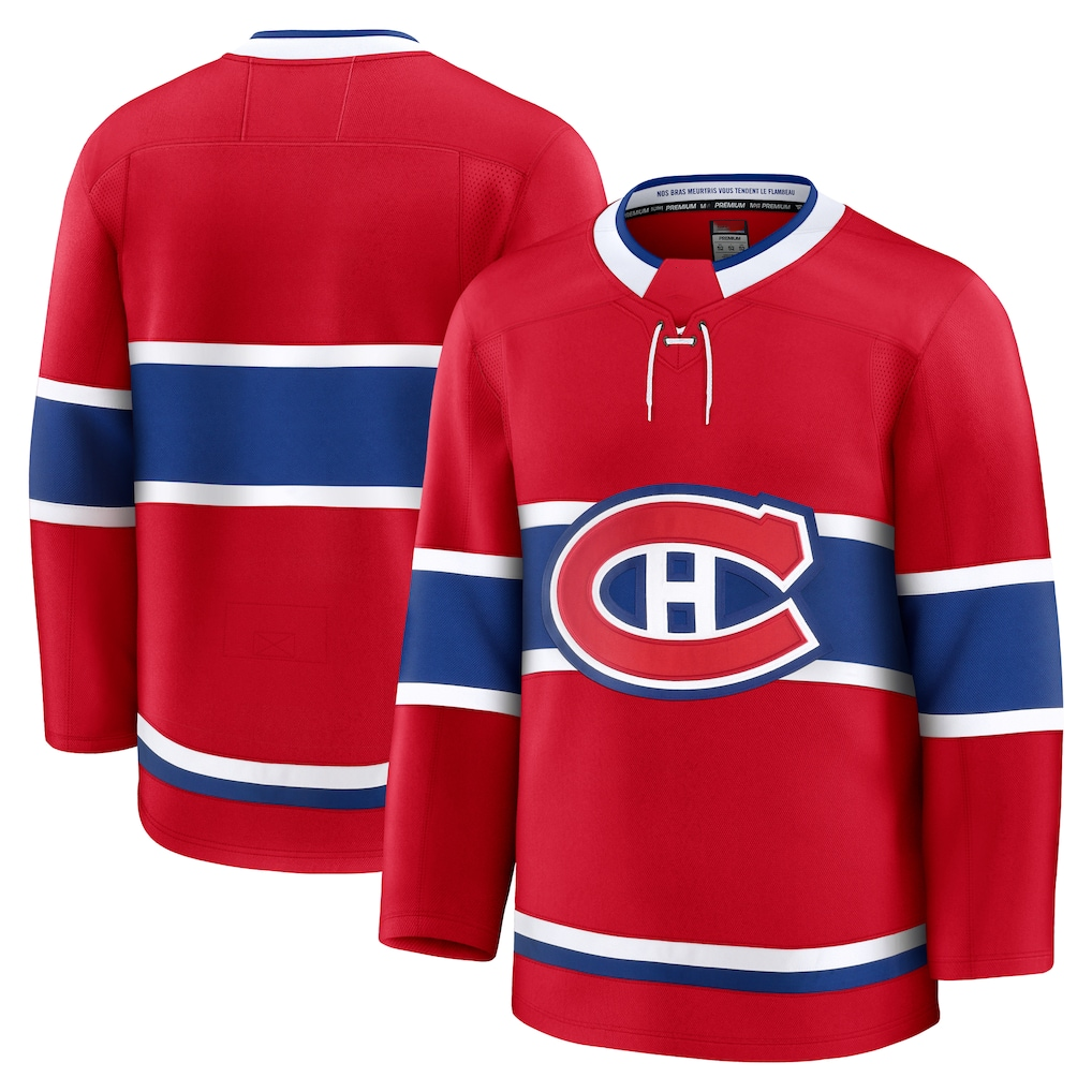 Yuxns M.Canadiens Red Home Premium Jerseys