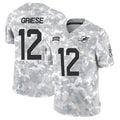 Yuxns M.Dolphins #12 Bob Griese Player Arctic Camo Salute to Service Limited Stitched Jerseys