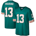 Yuxns M.Dolphins #13 Dan Marino Mitchell & Ness Aqua Big & Tall 1984 Retired Player Replica Stitched Jerseys
