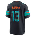 Yuxns M.Dolphins #13 Dan Marino Player Blue Rivalries Collection Game Stitched Jerseys