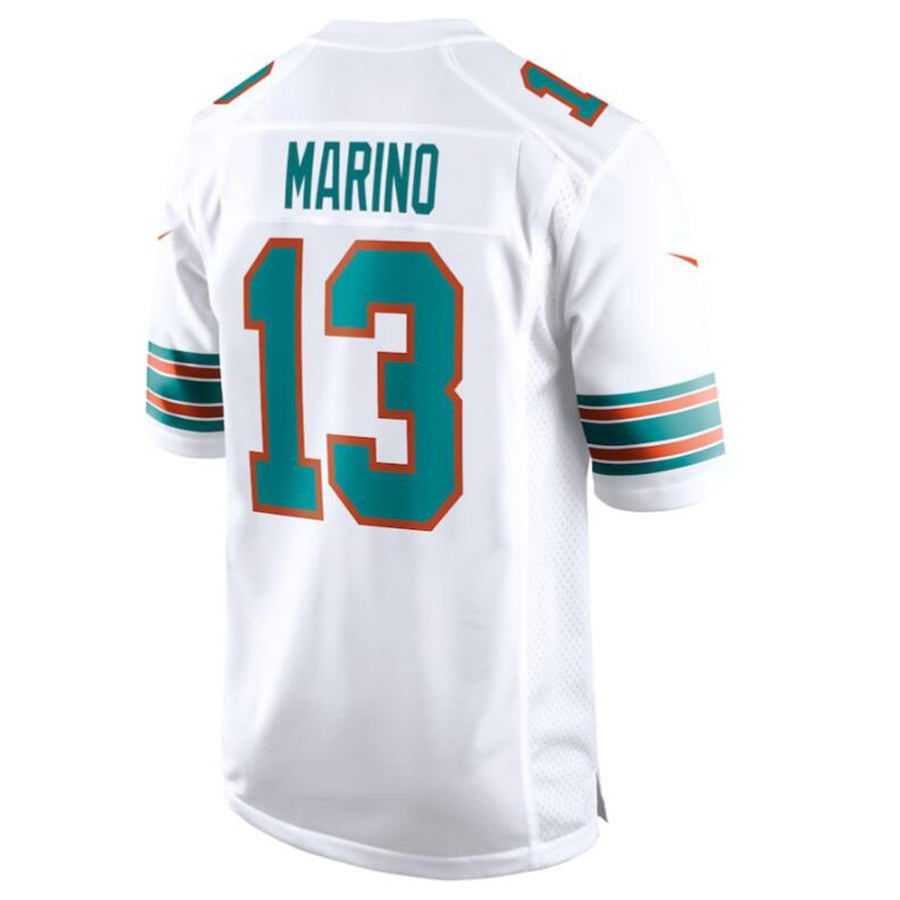 Yuxns M.Dolphins #13 Dan Marino White Retired Player Jersey American Stitched Jerseys