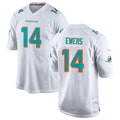 Yuxns M.Dolphins #14 Quinn Ewers Player White Home Game Stitched Jerseys