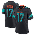 Yuxns M.Dolphins #17 Jaylen Waddle Player Blue Rivalries Collection Game Stitched Jerseys