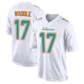 Yuxns M.Dolphins #17 Jaylen Waddle Player White Fashion Game Stitched Jerseys