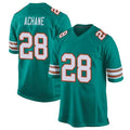 Yuxns M.Dolphins #28 De¡¯Von Achane Player Green Alternate Game Stitched Jerseys