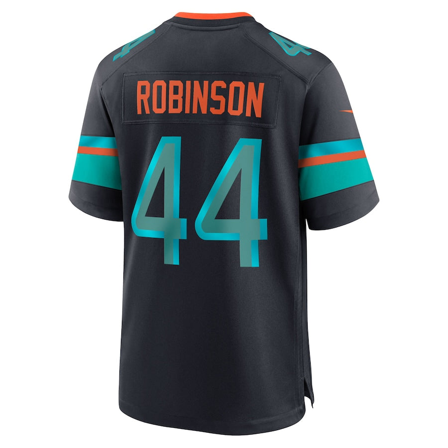 Yuxns M.Dolphins #44 Chop Robinson Player Pitch Blue Rivalries Collection Game Stitched Jerseys