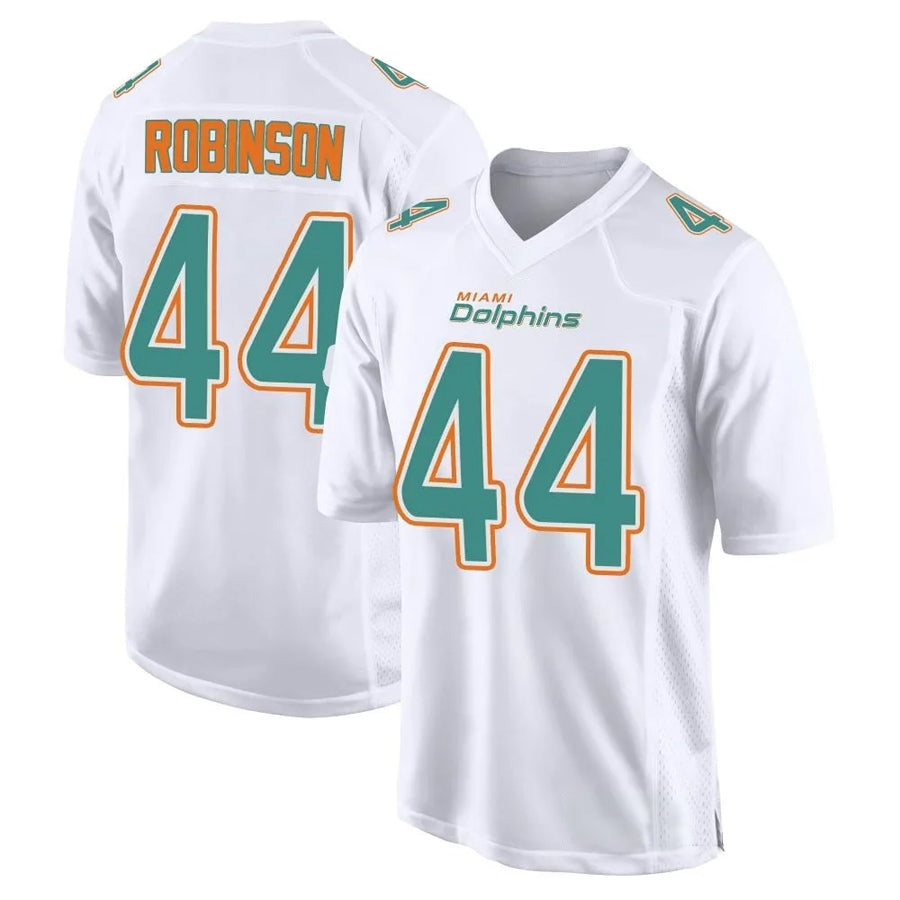 Yuxns M.Dolphins #44 Chop Robinson Player White Foshion Elite Stitched Jerseys