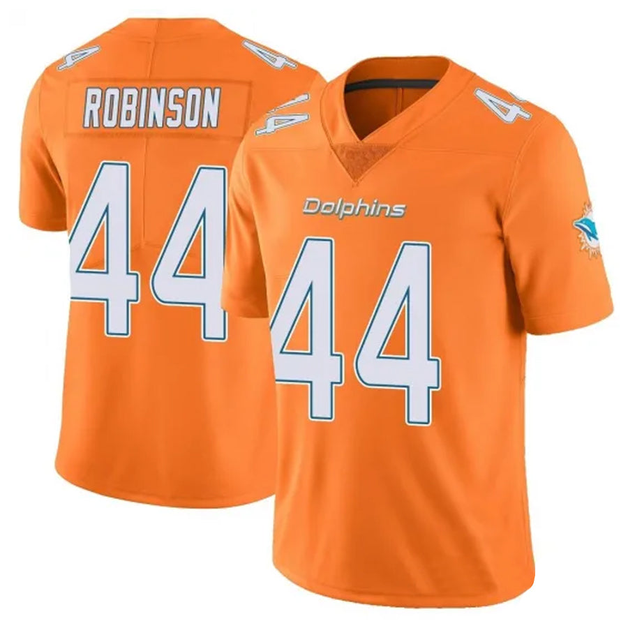 Yuxns M.Dolphins #44 Chop Robinson Player White Orange Vapor Limited Stitched Jerseys