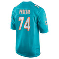 Yuxns M.Dolphins #74 Kayden Proctor Aqua 2026 Draft First Round Pick No. 12 Team Game Stitched Jerseys