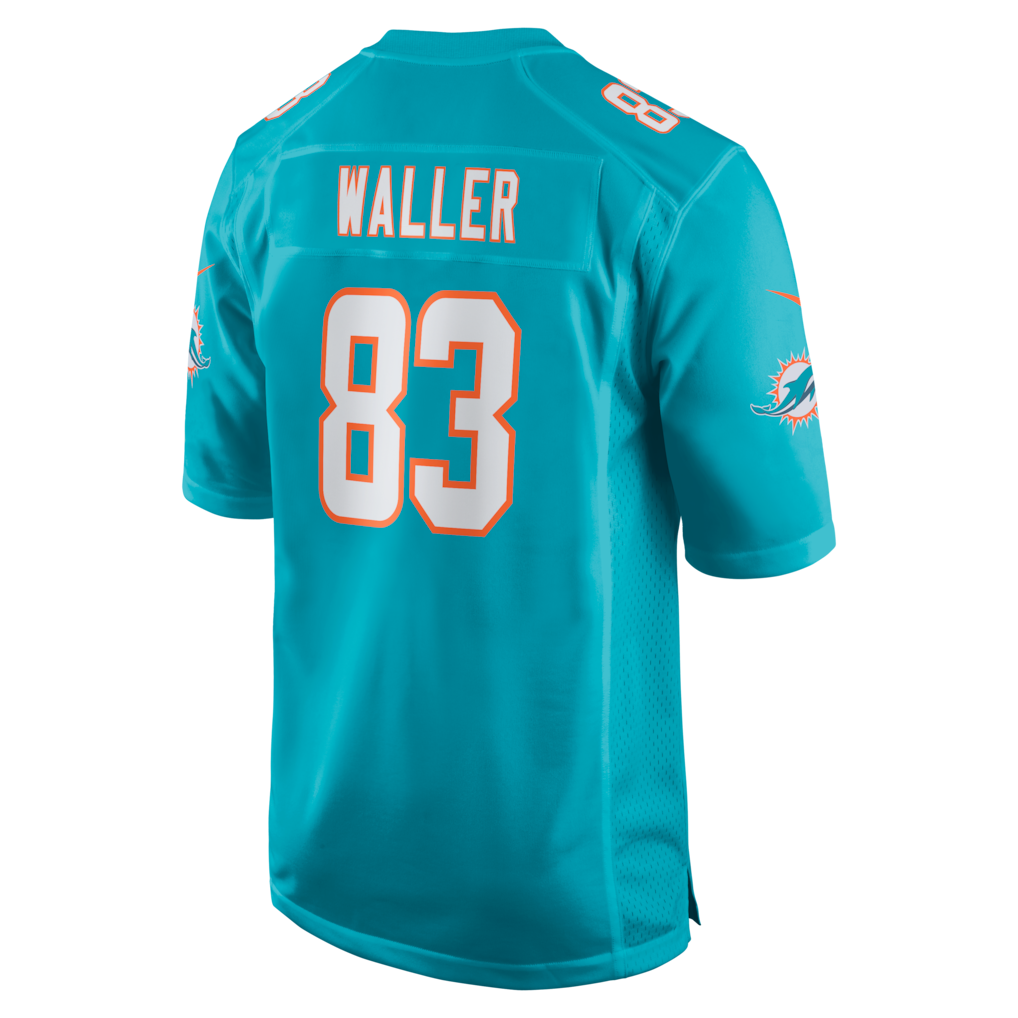 Yuxns M.Dolphins #83Darren Waller Aqua Team Game Stitched Jerseys