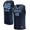 Yuxns M.Grizzlies #46 John Konchar Navy Fast Break Replica Stitched Jerseys- Icon Edition