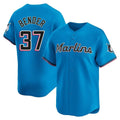 Yuxns M.Marlins #37 Anthony Bender Player Blue Home Limited Stitched Jerseys