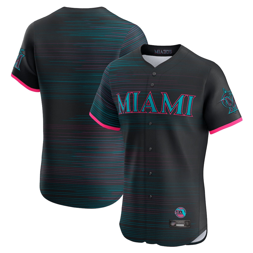 Yuxns M.Marlins ## Marlins Blank Player Black City Connect Home Limited Elite Stitched Jerseys