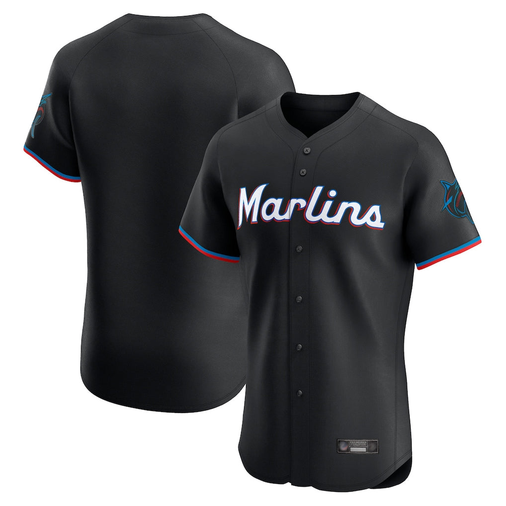 Yuxns M.Marlins ## Marlins Blank Player Black Vapor Home Limited Elite Stitched Jerseys