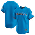 Yuxns M.Marlins ## Marlins Blank Player Blue Home Limited Stitched Jerseys