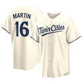 Yuxns M.Twins #16 Austin Martin Player Cream Game Limited Home Stitched Jerseys