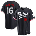 Yuxns M.Twins #16 Austin Martin Player Navy Home Game Stitched Jerseys