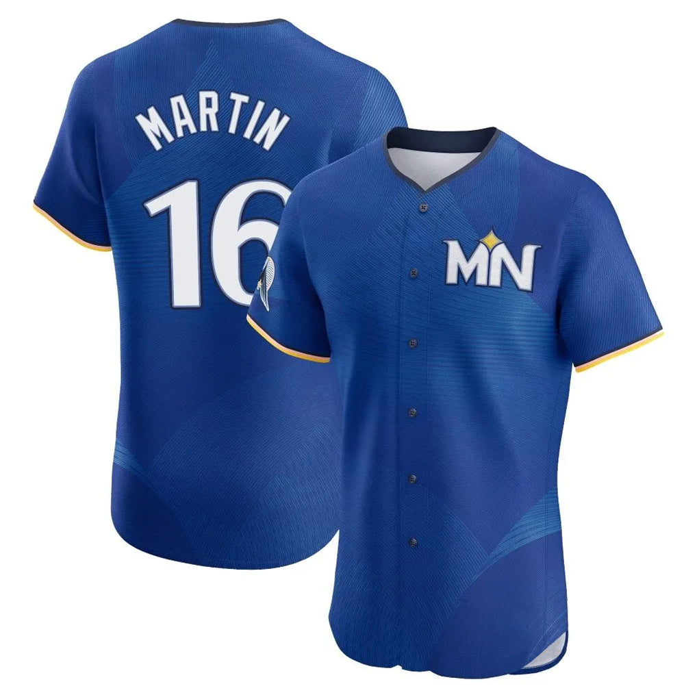 Yuxns M.Twins #16 Austin Martin Player Royal City Connect Limited Elite Home Stitched Jerseys