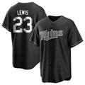 Yuxns M.Twins #23 Royce Lewis Player Black Home Game Stitched Jerseys