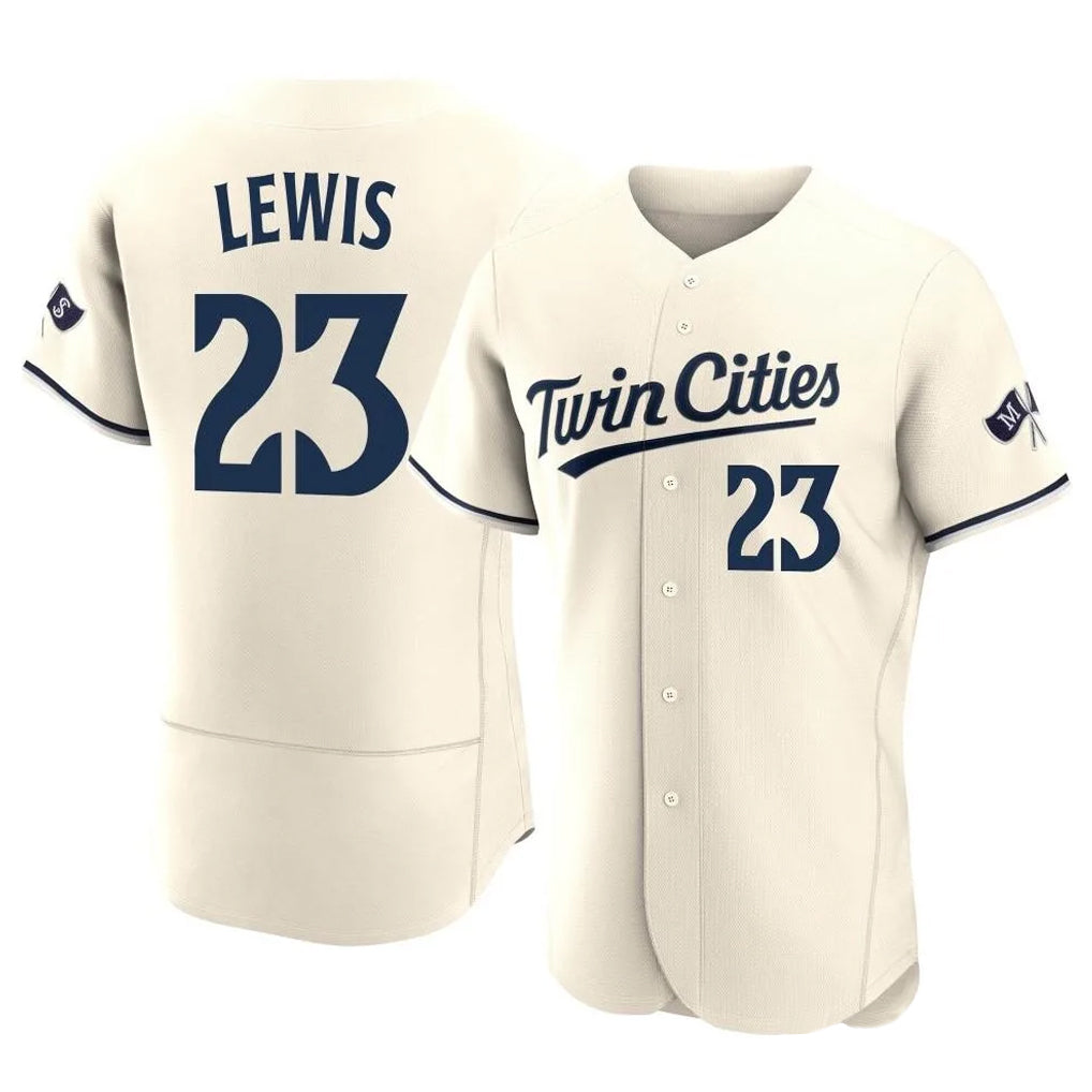 Yuxns M.Twins #23 Royce Lewis Player Cream Home Limited Elite Stitched Jerseys