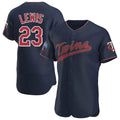 Yuxns M.Twins #23 Royce Lewis Player Navy 60th Home Limited Elite Stitched Jerseys