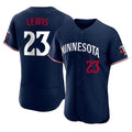 Yuxns M.Twins #23 Royce Lewis Player Navy Replica Home Limited Elite Stitched Jerseys