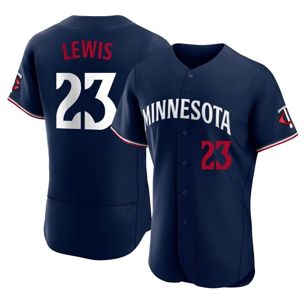 Yuxns M.Twins #23 Royce Lewis Player Navy Replica Home Limited Elite Stitched Jerseys