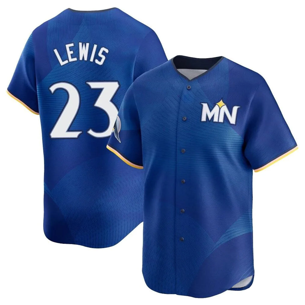 Yuxns M.Twins #23 Royce Lewis Player Royal City Connect Limited Home Stitched Jerseys