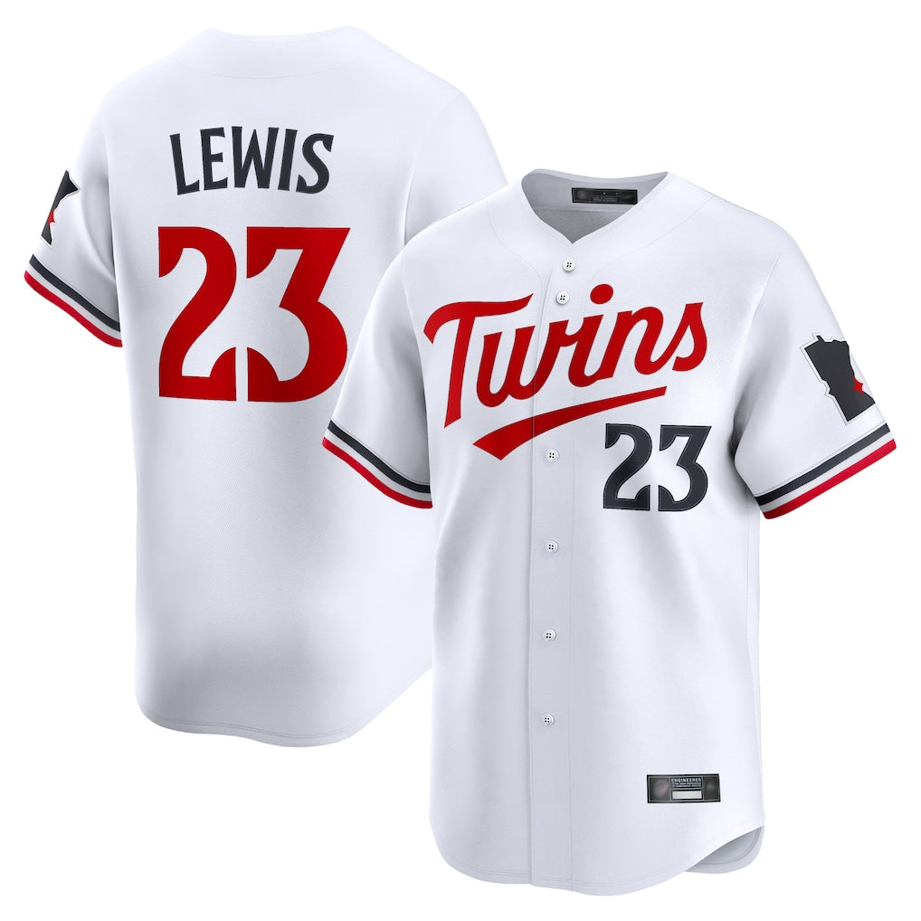 Yuxns M.Twins #23 Royce Lewis Player White Home Limited Stitched Jerseys