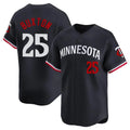 Yuxns M.Twins #25 Byron Buxton Player Navy Home Limited Stitched Jerseys