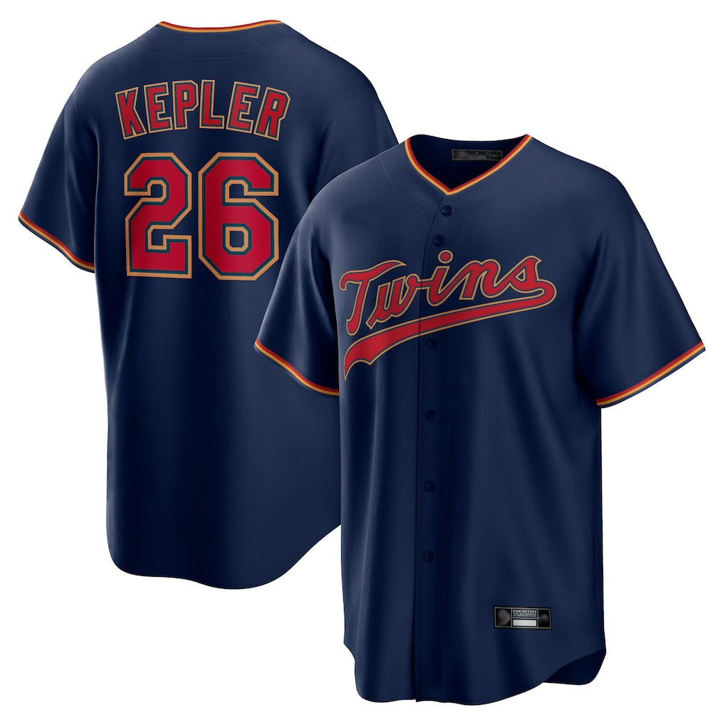 Yuxns M.Twins #26 Max Kepler Player Navy Home Limited Game Stitched Jerseys