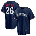 Yuxns M.Twins #26 Max Kepler Player Navy Replica Alternate Home Stitched Jerseys